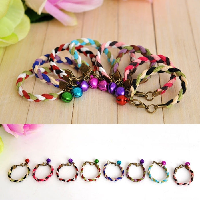Pet Hand Made Squirrel Collar Hamster Traction Rope for Small Pets, Random Color Delivery