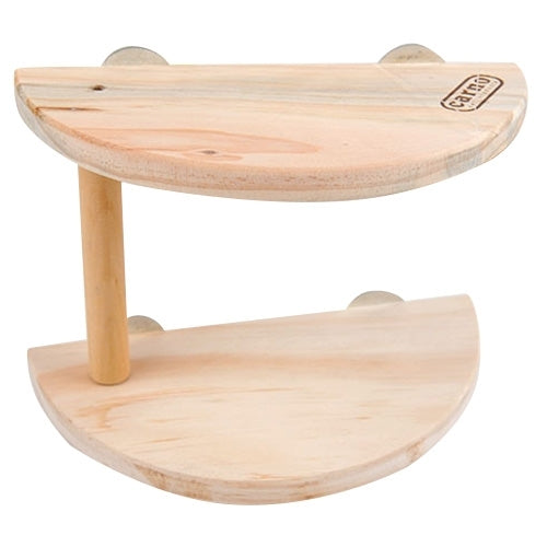 Pet Wooden Two Layers Wood Hamster Footplate Springboard Hamster Small Pets Pedal Toys