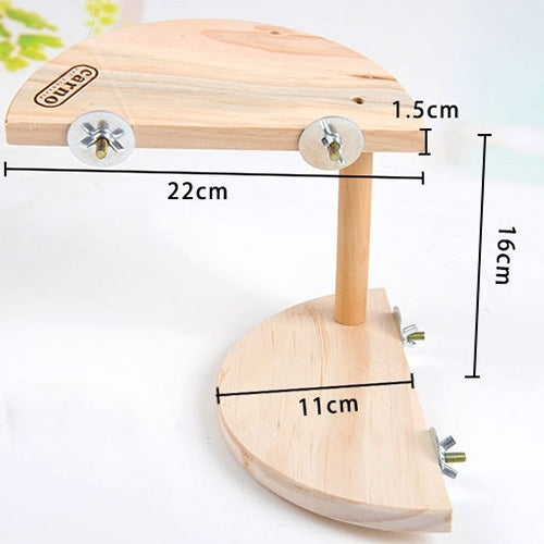 Pet Wooden Two Layers Wood Hamster Footplate Springboard Hamster Small Pets Pedal Toys