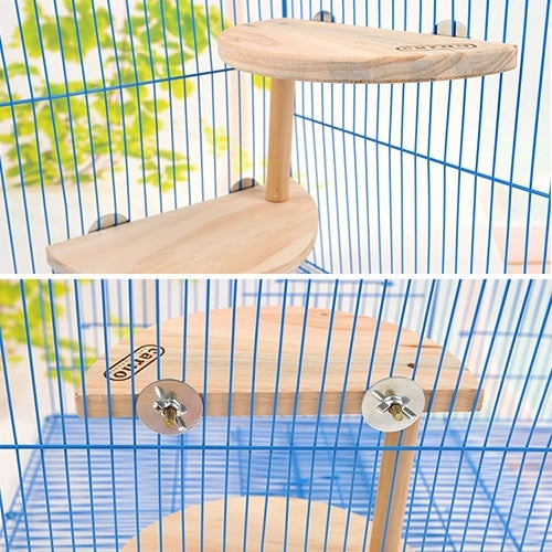 Pet Wooden Two Layers Wood Hamster Footplate Springboard Hamster Small Pets Pedal Toys