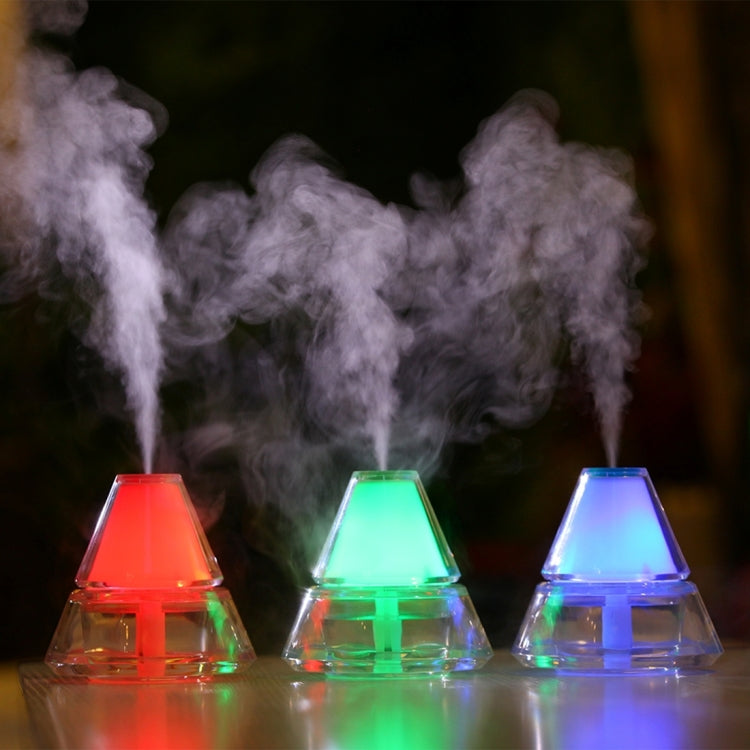 Fashion Creative Iceberg Air Humidifier Nanometer Silent Mist Humidifier with Night Light (not Include Plug)(Pink)