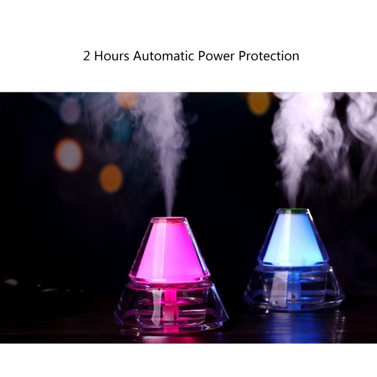 Fashion Creative Iceberg Air Humidifier Nanometer Silent Mist Humidifier with Night Light (not Include Plug)(Pink)