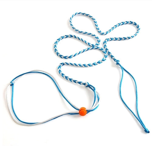 Pet Multicolor Hand Made Weaving Hamster Dual Purpose Traction Rope for Small Pets, Length: 1.4m, Random Color Delivery