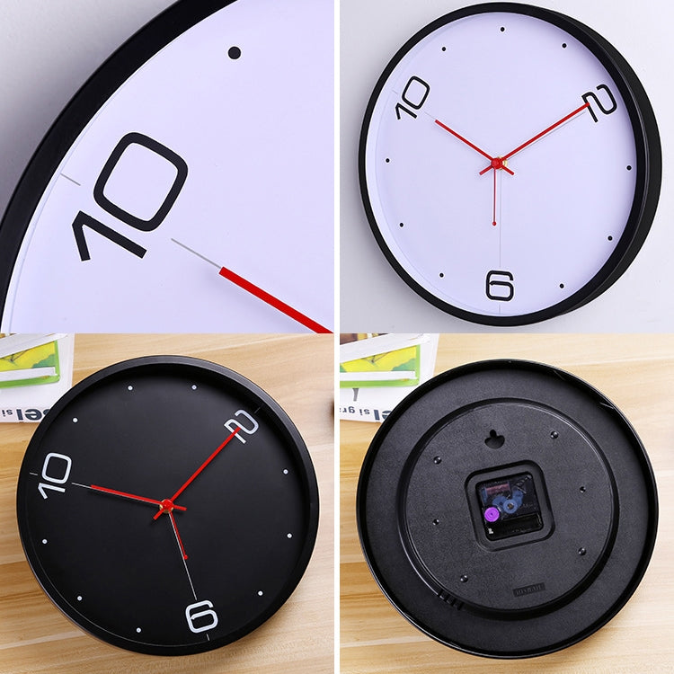 12 inch Creative Decorative Round Shape Modern Quartz Living Room Wall Clock