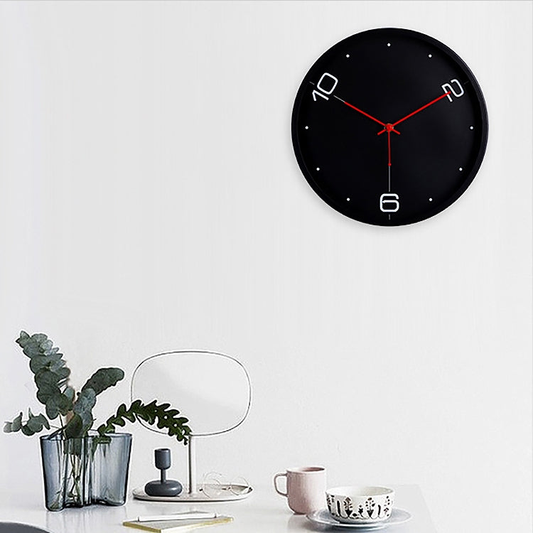 12 inch Creative Decorative Round Shape Modern Quartz Living Room Wall Clock