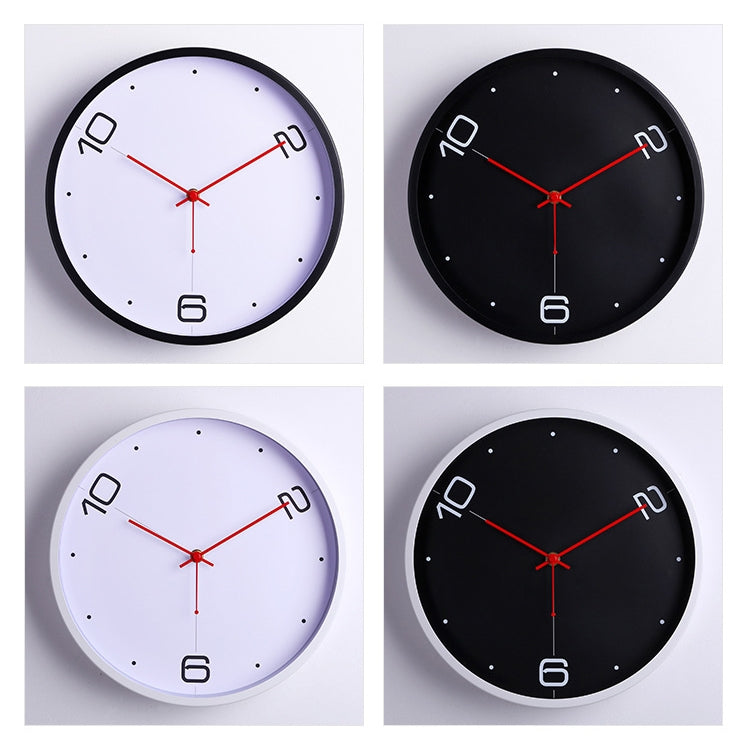 12 inch Creative Decorative Round Shape Modern Quartz Living Room Wall Clock