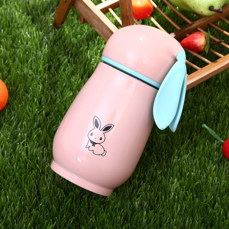 300mL Cartoon Rabbit Shape Children Insulation Cup Cute Fresh Stainless Steel Mug