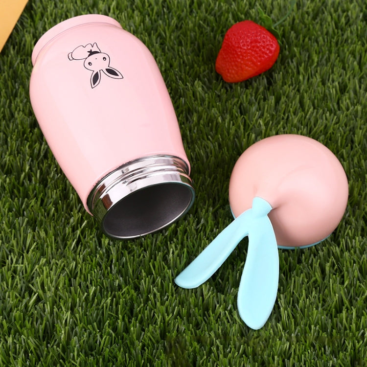 300mL Cartoon Rabbit Shape Children Insulation Cup Cute Fresh Stainless Steel Mug