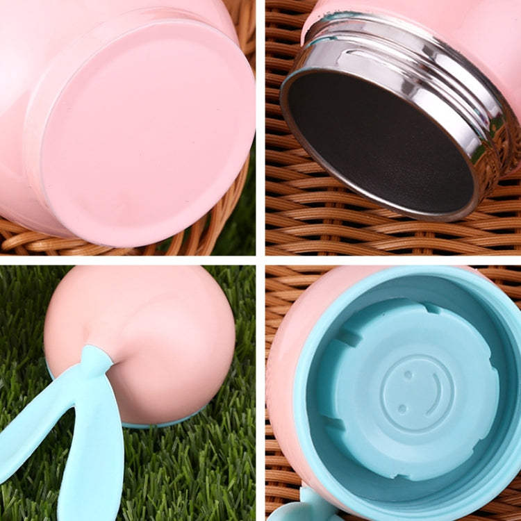 300mL Cartoon Rabbit Shape Children Insulation Cup Cute Fresh Stainless Steel Mug