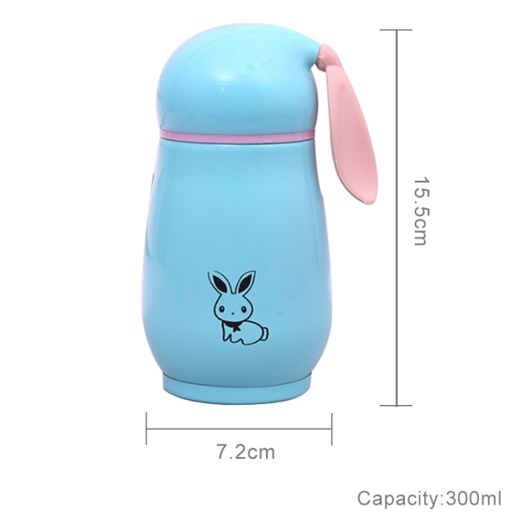 300mL Cartoon Rabbit Shape Children Insulation Cup Cute Fresh Stainless Steel Mug