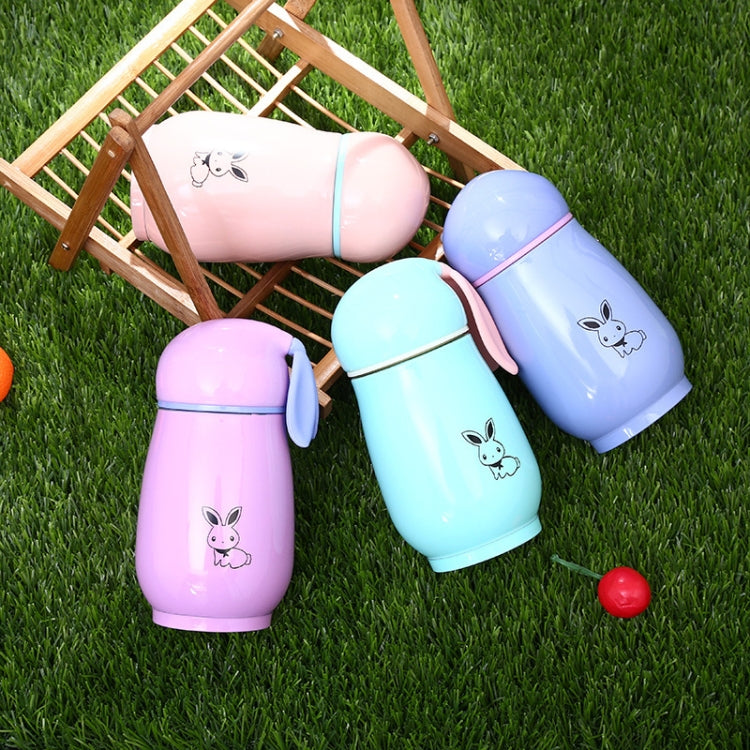 300mL Cartoon Rabbit Shape Children Insulation Cup Cute Fresh Stainless Steel Mug