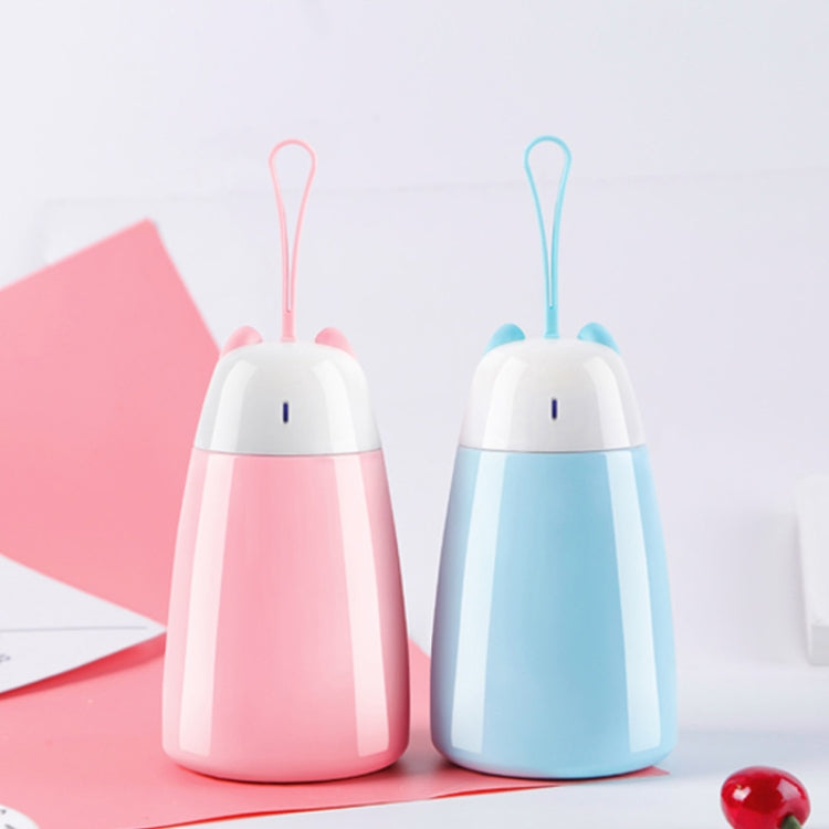 300mL Cute Cartoon Student Potbell Cup Cat Ear Style Stainless Steel Mug