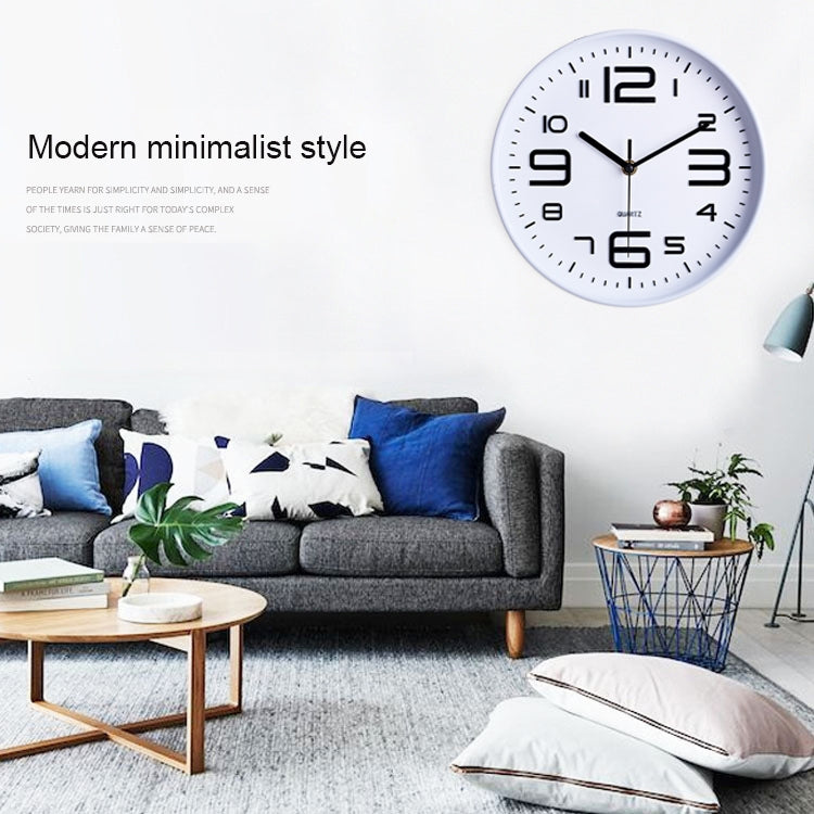 12 inch Creative Decorative Round Shape Living Room Simple Modern Quartz Wall Clock