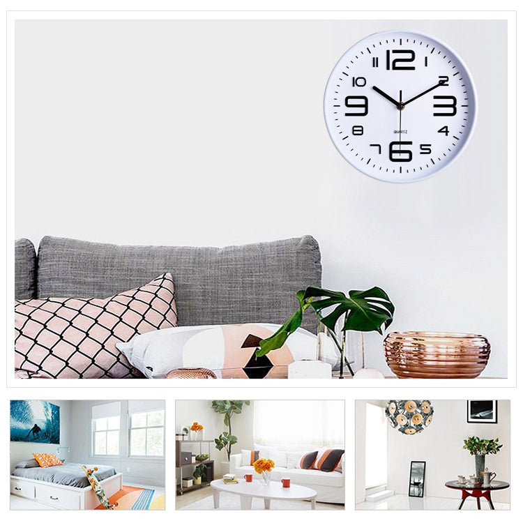 12 inch Creative Decorative Round Shape Living Room Simple Modern Quartz Wall Clock