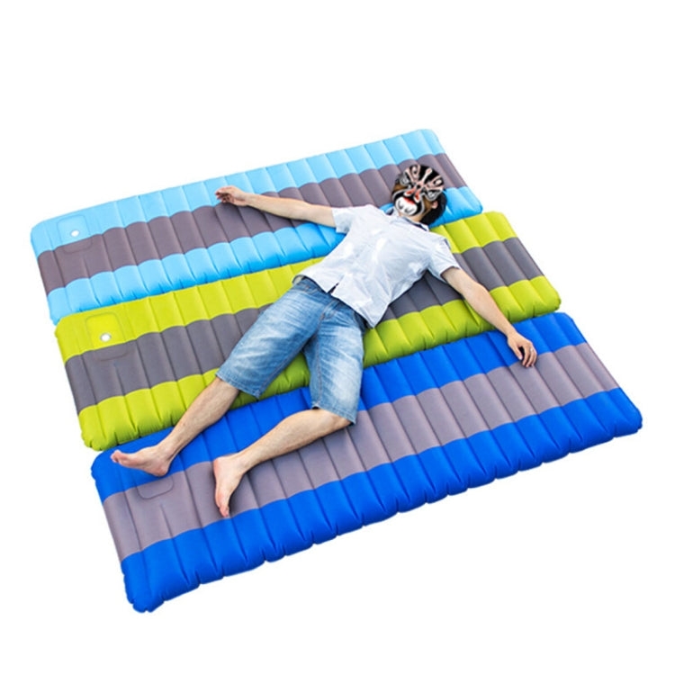 Ultralight Portable Outdoor Camping Air Inflatable Mat Moisture-proof Cushion Mattress Sleeping Pad, Size: 190*60*12cm(Dark Blue)