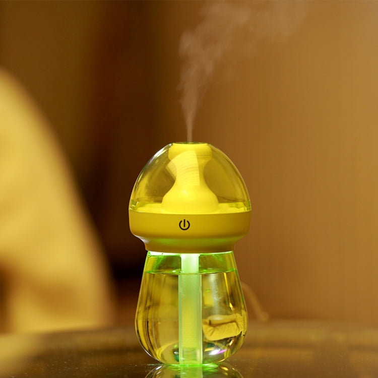 240ML Milk Feeding Bottle Shape Aromatherapy Air Purifier Humidifier with LED Light for Home / Office / Car