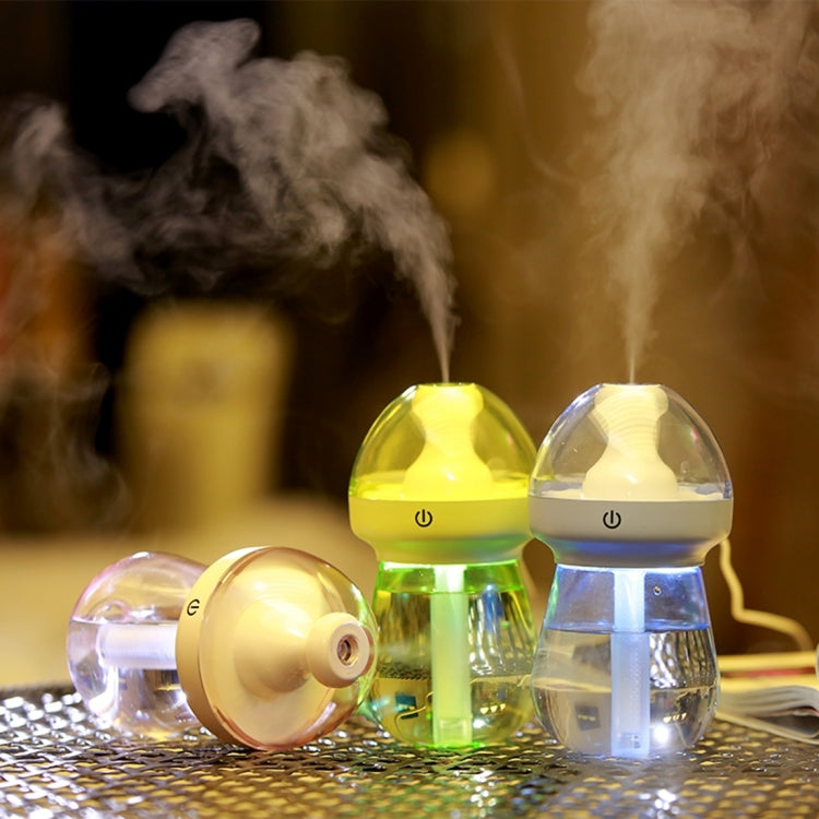 240ML Milk Feeding Bottle Shape Aromatherapy Air Purifier Humidifier with LED Light for Home / Office / Car