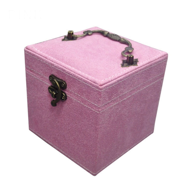 Chinese Palace Style Three-Layer Lockable Jewelry Box Case Mirrored Storage Organizer Gift Case
