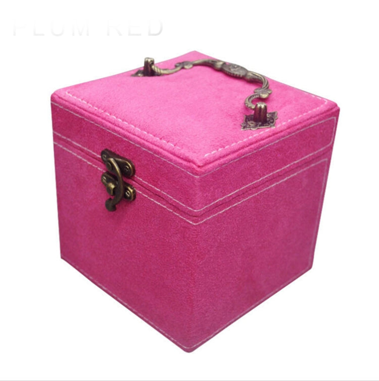 Chinese Palace Style Three-Layer Lockable Jewelry Box Case Mirrored Storage Organizer Gift Case