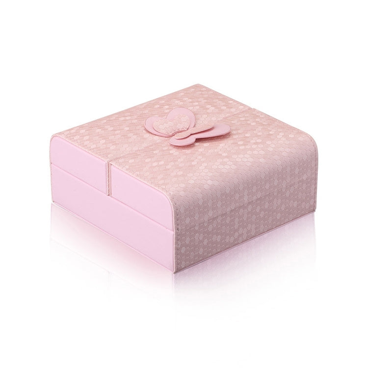 Jewelry Box Necklace Ring Storage Organizer Synthetic Leather Large Jewel Cabinet Gift Case