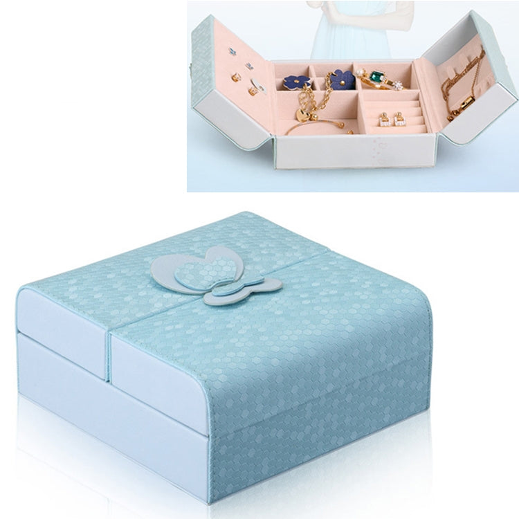 Jewelry Box Necklace Ring Storage Organizer Synthetic Leather Large Jewel Cabinet Gift Case