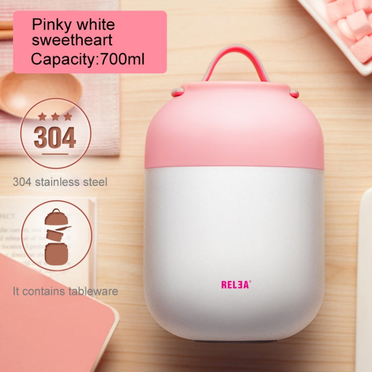 700mL Cute Practical Student Children Cooking Pot Multi-function Stainless Steel Barrel