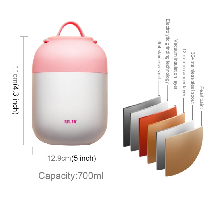 700mL Cute Practical Student Children Cooking Pot Multi-function Stainless Steel Barrel
