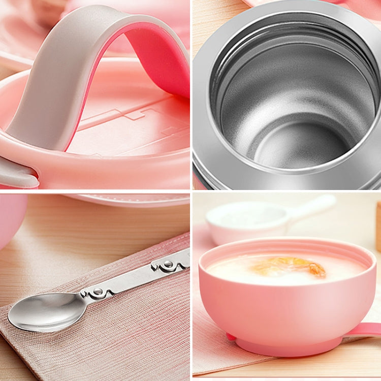 700mL Cute Practical Student Children Cooking Pot Multi-function Stainless Steel Barrel