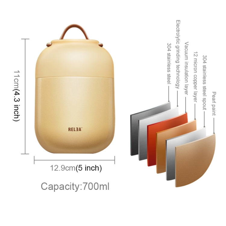 700mL Cute Practical Student Children Cooking Pot Multi-function Stainless Steel Barrel