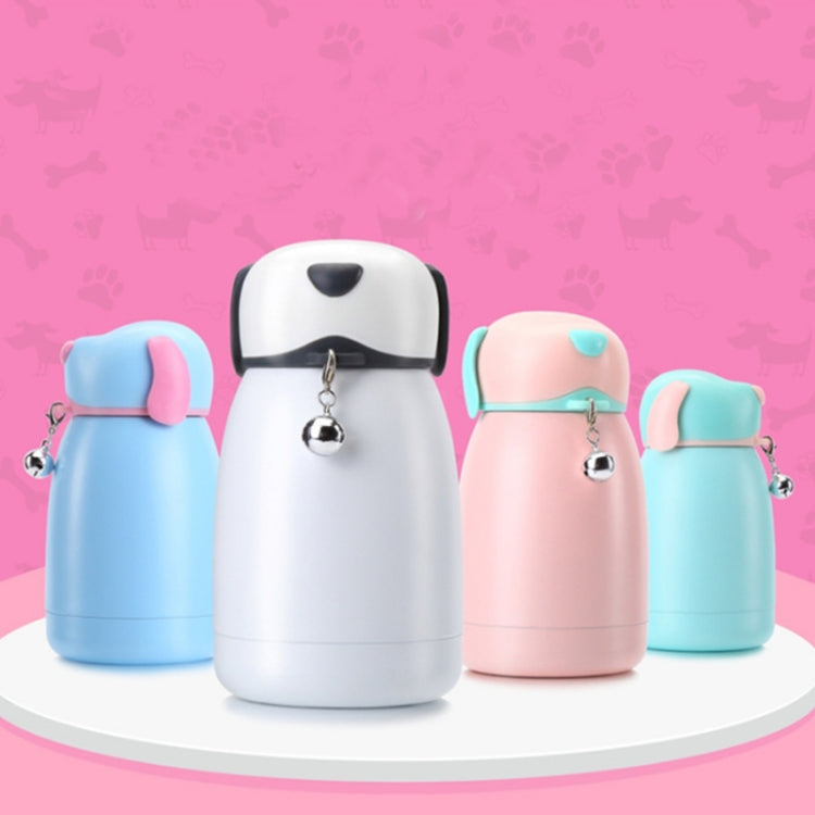 300mL Cartoon Puppy Shape with Bell Mug Cute Portable Children Student Stainless Steel Cup