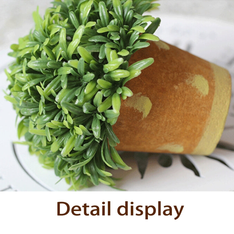 Retro Potted Plants Living Room Decoration Bonsai Plant Ornaments, Size: 22*18*3.0cm