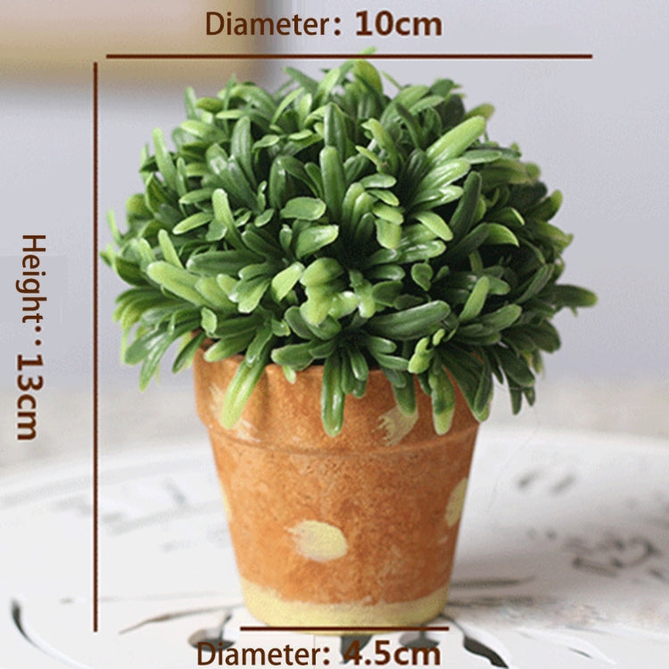 Retro Potted Plants Living Room Decoration Bonsai Plant Ornaments, Size: 22*18*3.0cm