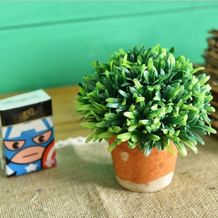 Retro Potted Plants Living Room Decoration Bonsai Plant Ornaments, Size: 22*18*3.0cm