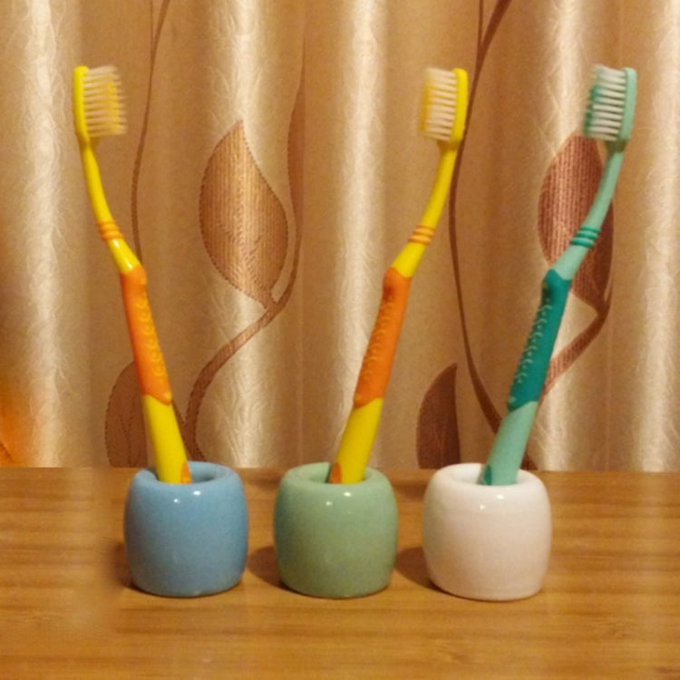 Wash Supplies Creative Ceramics Embedded Toothbrush Holder, Size: 4.5*4.5*4.0cm