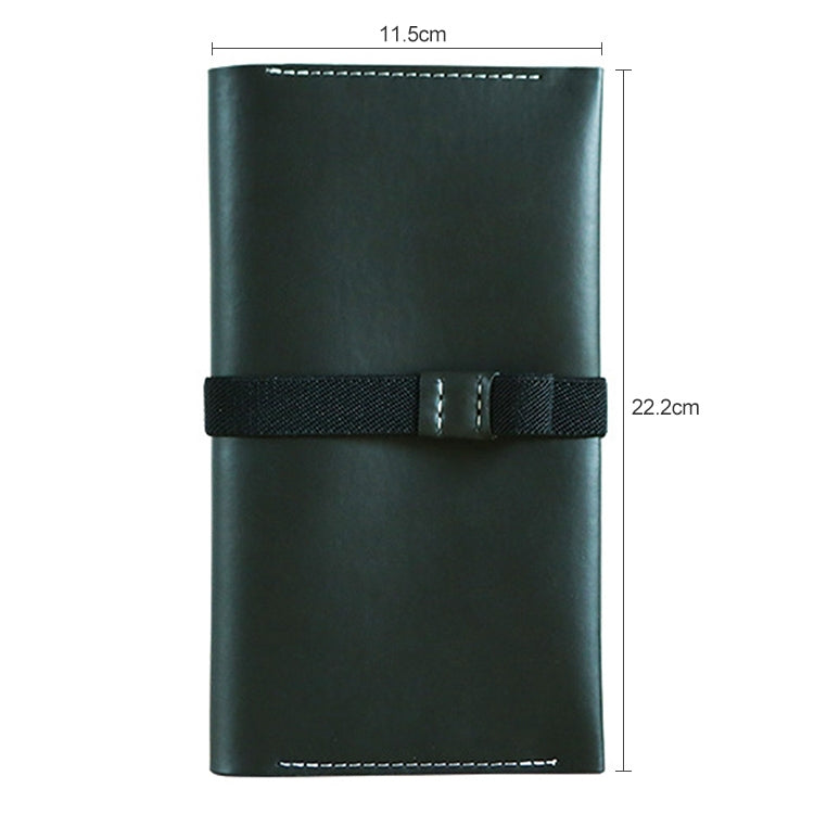 Original Carry on Notebook SIM Portable Traveler Notebook School Office Supplies Standard Style, Size:22.2*11.5cm