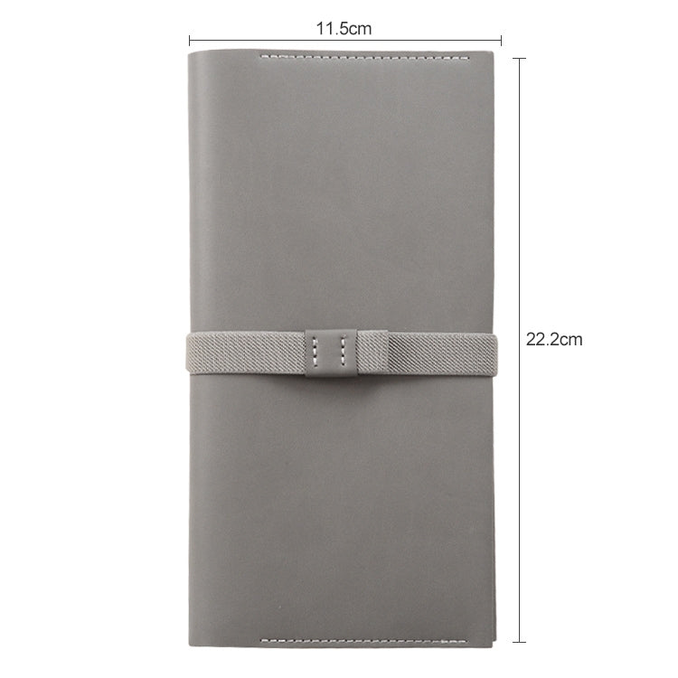 Original Carry on Notebook SIM Portable Traveler Notebook School Office Supplies Standard Style, Size:22.2*11.5cm