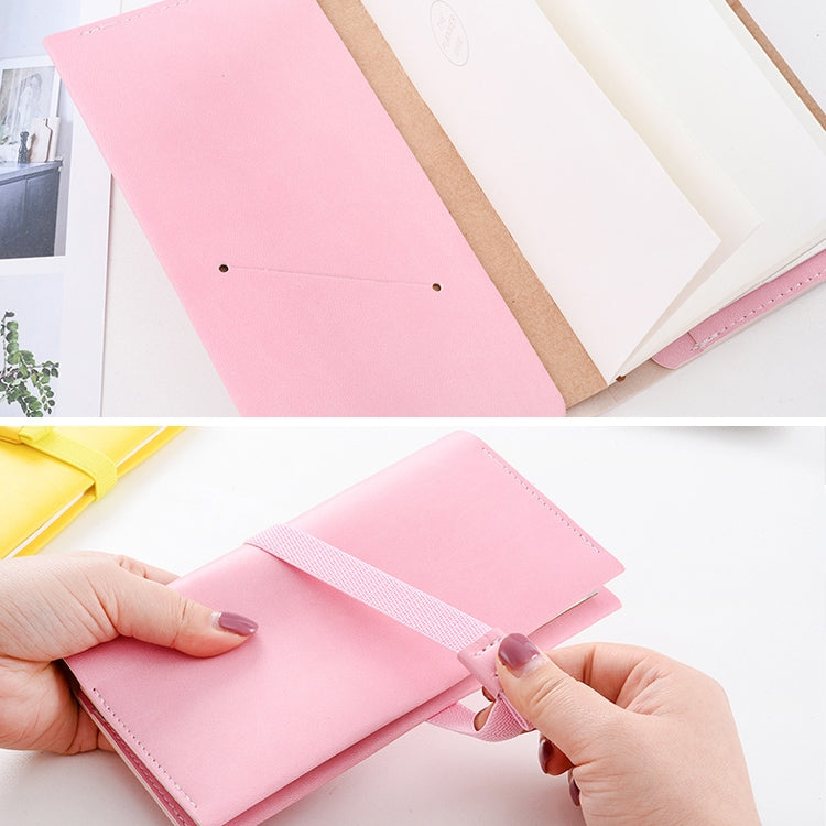 Original Carry on Notebook SIM Portable Traveler Notebook School Office Supplies Standard Style, Size:22.2*11.5cm