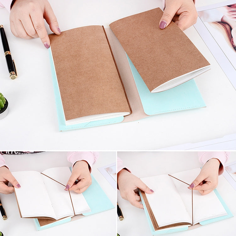 Original Carry on Notebook SIM Portable Traveler Notebook School Office Supplies Standard Style, Size:22.2*11.5cm