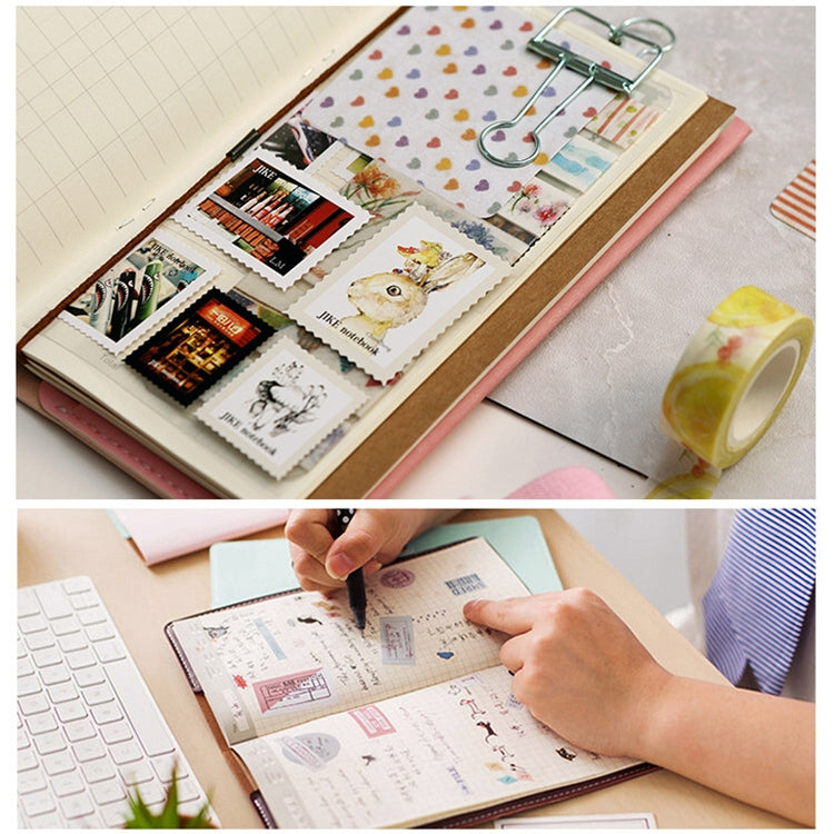 Original Carry on Notebook SIM Portable Traveler Notebook School Office Supplies Standard Style, Size:22.2*11.5cm