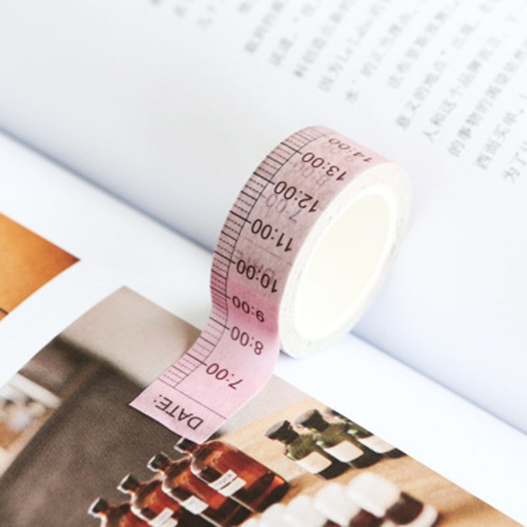 2 PCS Creative Timeline and Week Plan DIY Notebook Decorative Hand Tearing Tape Washi Tape School Office Stationery, Random Style Delivery