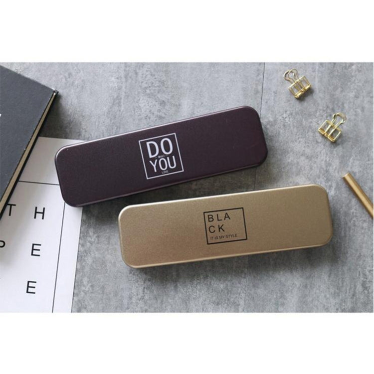 4 PCS MH1701-249 Simple Punk Quotations Pencil Case Stationery Case School Office Supplies, Random Color Delivery