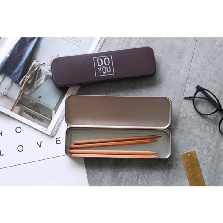4 PCS MH1701-249 Simple Punk Quotations Pencil Case Stationery Case School Office Supplies, Random Color Delivery