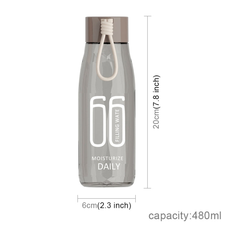480mL Outdoor Youthful Space Bottle Couple Green Plastic Gift Cup Portable Handy Cup