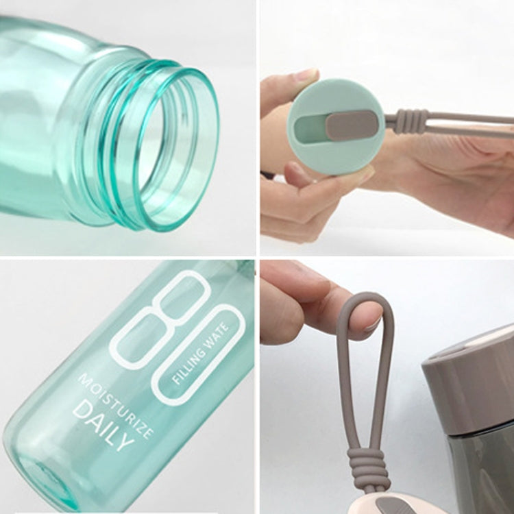 480mL Outdoor Youthful Space Bottle Couple Green Plastic Gift Cup Portable Handy Cup