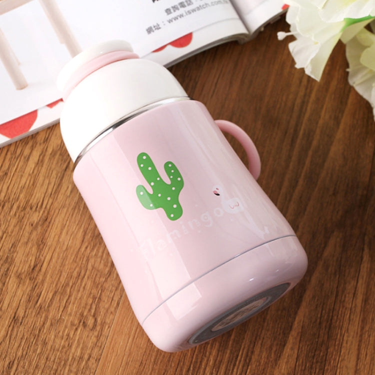 260mL Fashion Innovative Cartoon Flamingo Mug Student Portable Handy Belly Cup