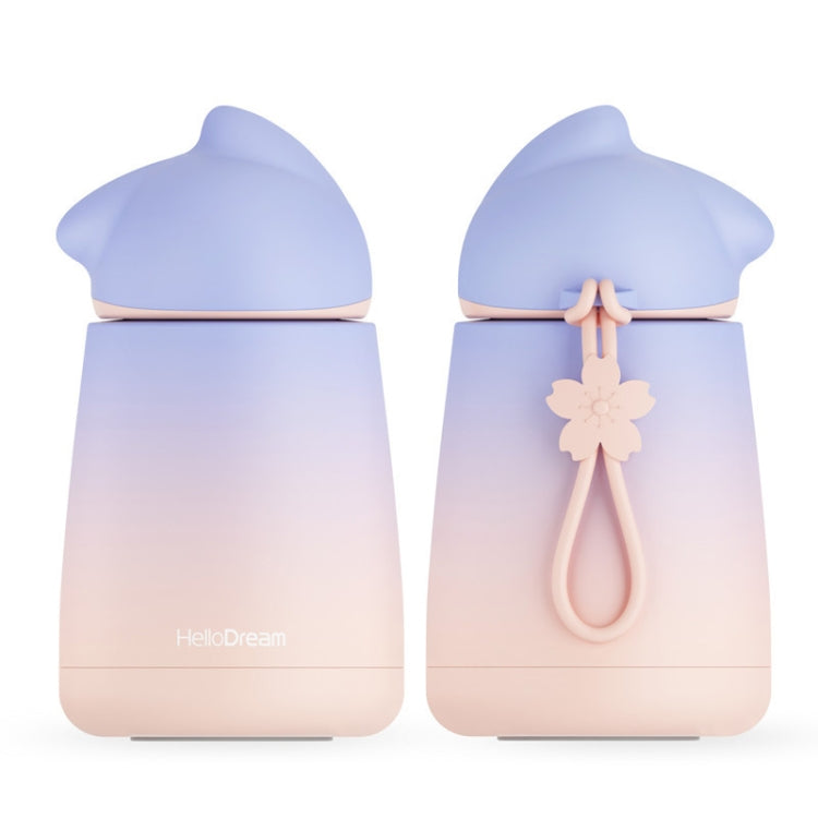 300mL Lady Wit Cat Stainless Steel Mug Gradient Cute Lovely Cup