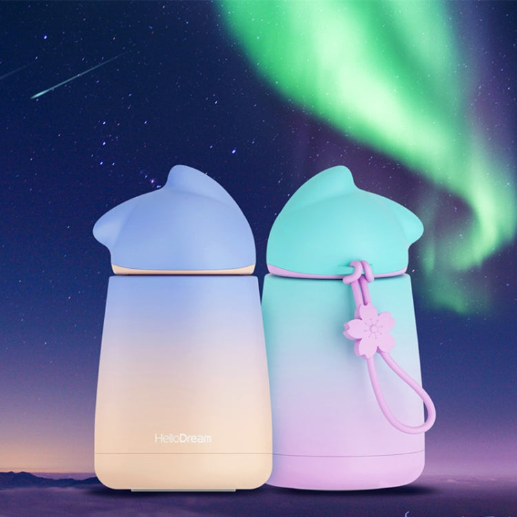 300mL Lady Wit Cat Stainless Steel Mug Gradient Cute Lovely Cup