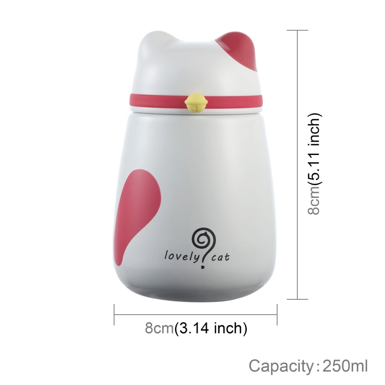 250mL Lovely Cartoon Bells Cat Stainless Steel Mug Children Girl Portable Cup