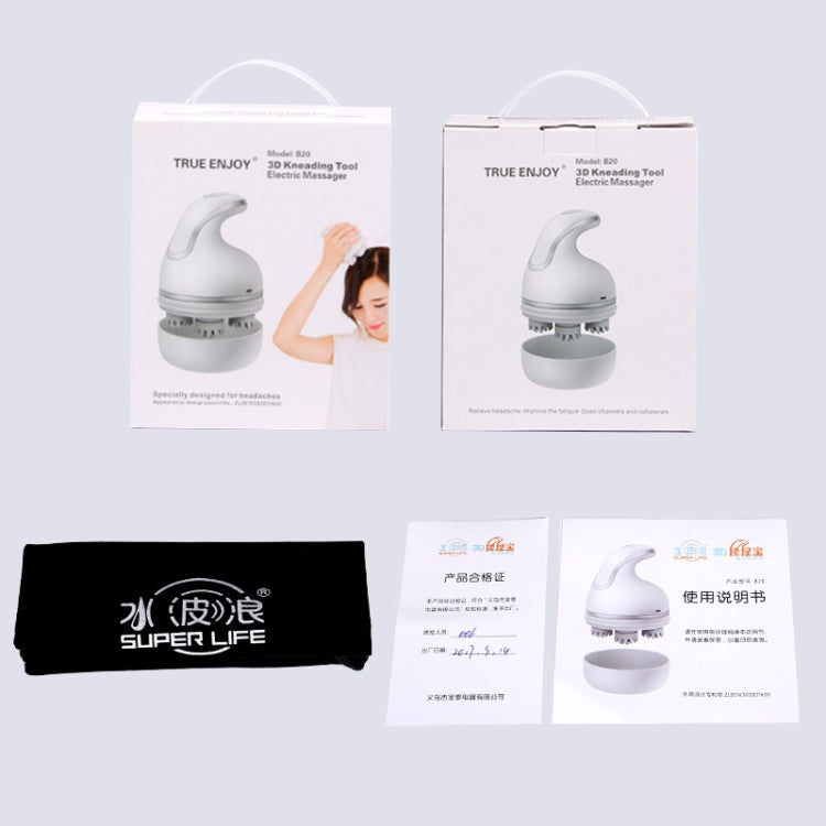 SUPER LIFE 3D Kneading Tool Electric Head and Body Massager,