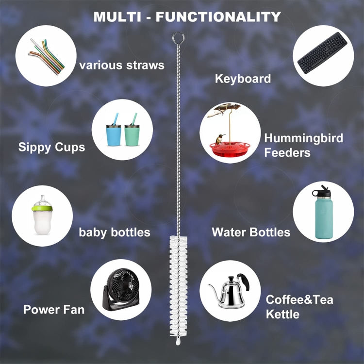 10 PCS Large Straws Cleaning Brushes